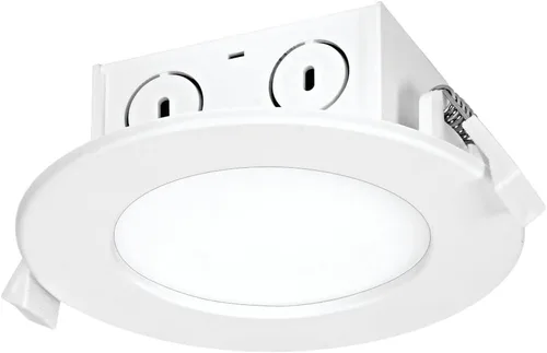 Satco S39056 4 pulgadas 8.5W LED de alambre directo de borde iluminado Downlight, temperatura de color: 3000, color final: blanco