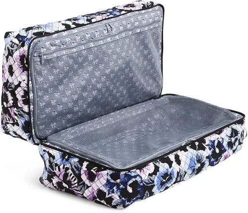 Miniatura 3 de Vera Bradley Bolsa de viaje plana de algodón para mujer