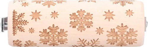 Miniatura 6 de Rodillo en relieve Mini Navidad textura pastelería (copo de nieve)