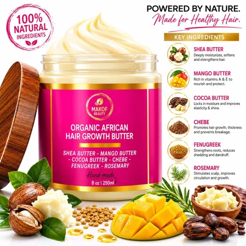 Miniatura 2 de Chebe - Acondicionador profundo ayurvédico con karité, cacao, manteca de mango, fenogreco y romero para todo tipo de cabello, 8 onzas