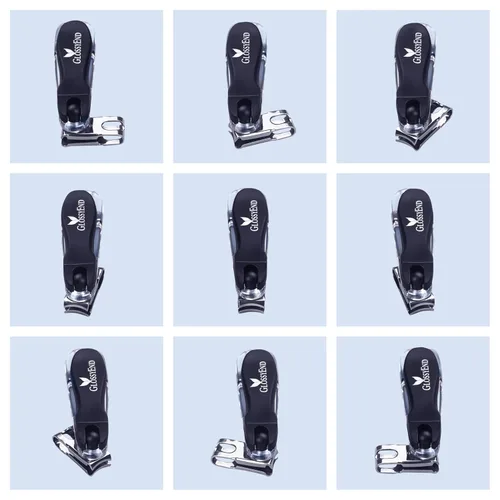 Miniatura 7 de EZ Grip 360 Grados Rotary cortador de uñas, recortador de acero inoxidable y, con lima de uñas integrada
