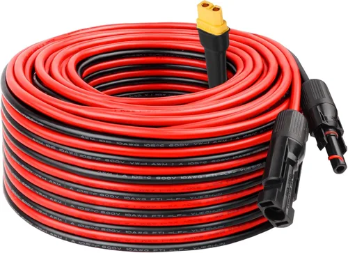 Miniatura 13 de MOOKEERF Cable de extensión solar a XT60 10AWG 20FT conector solar a XT60 Cable adaptador para panel solar a estación de energía portátil Generador