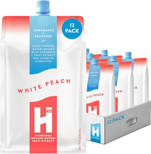 Miniatura 9 de HTWO Agua de hidrógeno molecular premium, sabor a fresa, sin azúcar, paquete de 6 unidades de 16.9 onzas, alternativa a la tableta hidrogenada +