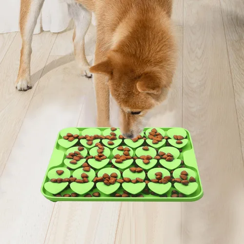 Miniatura 15 de Alfombrilla de Olfateo de Silicona Grande para Perros Pequeños, Medianos y Grandes para Comer Más Lento, Tapete Alimentador Lento para Lamer