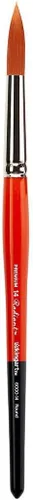 Miniatura 5 de KINGART Premium Radiant 6000-0 Round Series - Cepillo para artista, pelo sintético Taklon, mango corto, para pintura acrílica, óleo y acuarela