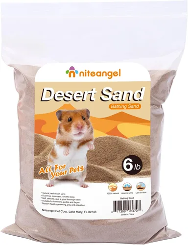 Miniatura 6 de Niteangel Arena de Baño del Desierto para Hámster Arena de Baño sin Polvo o Arena para Arenero para Hámster, Chinchillas, Jerbo, Ratón, Degu u