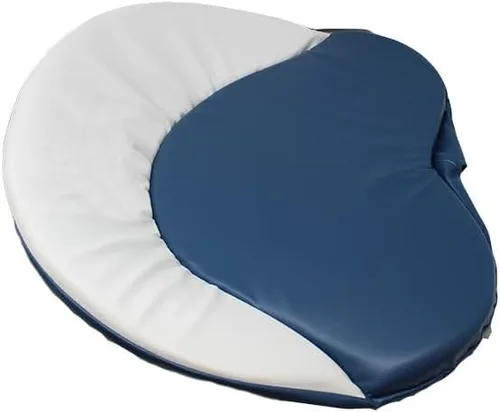 Miniatura 4 de Cojín de asiento de tractor azul y blanco para modelos Ford con asiento de acero estilo pan