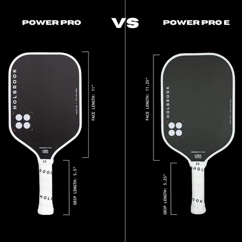 Miniatura 7 de Holbrook Power Pro E Pickleta de pickleball alargada: aprobada por USAPA, superficie de fibra de carbono, potencia, control, giro, núcleo de espuma