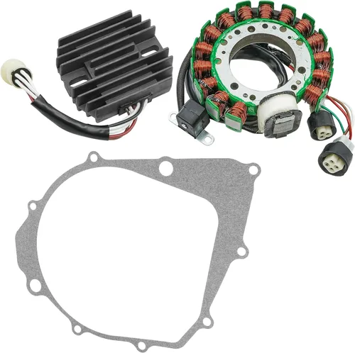 Miniatura 7 de Caltric Rectificador de estator y regulador con junta compatible con Yamaha Big Bear 350 Yfm350 4X4 1990-1994