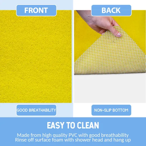 Miniatura 51 de Hargiis - Tapete antideslizante de secado rápido para tina y ducha, tapete exfoliante para pies, para baño, cocina u hotel, beige, 24 x 16 pulgadas