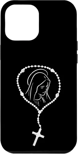 Miniatura 24 de iPhone 11 Rosario Virgen María Dios Jesús Fe religioso católico estuche de regalo
