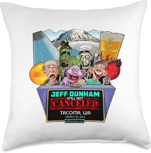 Miniatura 5 de JEFF DUNHAM Tacoma, WA (2023) - Almohada de 16 x 16 pulgadas, multicolor