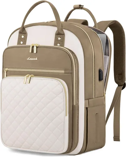 Miniatura 11 de LOVEVOOK Mochila para computadora portátil para mujer, mochila para trabajo de viaje, bolsa de computadora para enfermera, profesora, bolsa