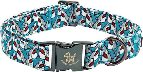 Miniatura 38 de Elegant little tail Collar para perro de Pascua, collar de perro con estampado de huevos de conejo, collar para mascotas, collar rosa para perros