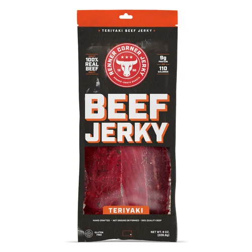 Miniatura 16 de Renner Corner Jerky's Maple Jalapeño Beef Jerky (2.5 onzas) - 100% natural, carne de res premium hecha a mano, fabricada en Dakota del Sur, sin