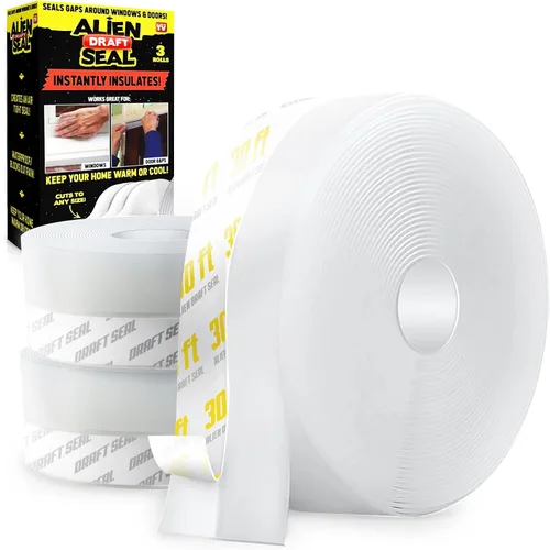 Alien Draft Seal - Sello de silicona para puerta de 64 pies (3 rollos)