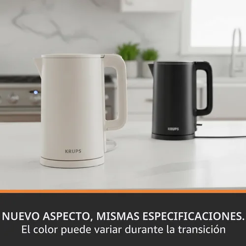 Miniatura 2 de KRUPS Hervidor de Agua Eléctrico de 1.5L de Acero Inoxidable con Toque Frío en el Interior, Hervido Rápido, Una Taza en 80 Segundos, Pared Doble