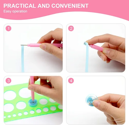 Miniatura 4 de KITANIS Juego de 14 herramientas de papel para filmación, varios tamaños, para manualidades, manualidades, manualidades, tarjetas de papel, 14P