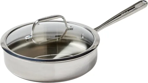 Miniatura 12 de T-Fal Pro - Juego de utensilios de cocina de acero inoxidable tricapa, 13 piezas, compatible con inducción, apto para horno hasta 500F, tapas aptas