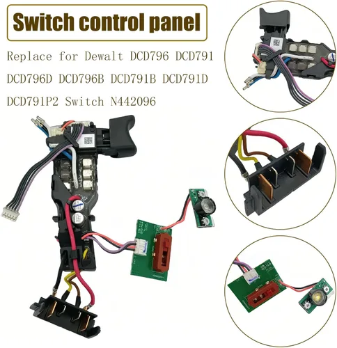 Miniatura 3 de El panel de control del interruptor N442096 Kimgu N438606 reemplaza para el interruptor Dewalt DCD796 DCD791 DCD796D DCD796B DCD791B DCD791D DCD791P2