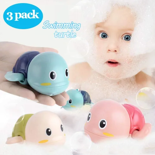 Miniatura 2 de Juguetes de baño para bebés, juguetes de tina de tortuga, juguete para bebés de 6 a 12 meses, tortugas flotantes para niños y niñas, baby shower