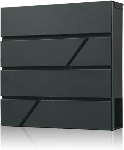 Miniatura 8 de Ydocabinit Buzón de Montaje en Pared, Buzón con Cerradura de Gran Capacidad para Exteriores, Cubierta de Acero Galvanizado y Buzón de Metal a Prueba
