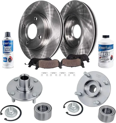 Miniatura 12 de Detroit Axle - 4 rotores de freno para Ford 2012 2013 2014 F-150 Lobo, repuesto de rotores de freno de disco: rotor delantero de 13.78 pulgadas