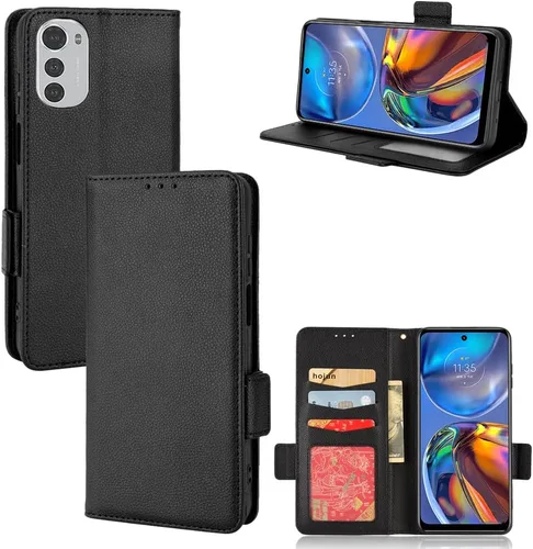 Miniatura 155 de Funda de piel sintética compatible con Motorola Moto E22 4G, funda de piel sintética compatible con Motorola Moto E22i 4G, color negro