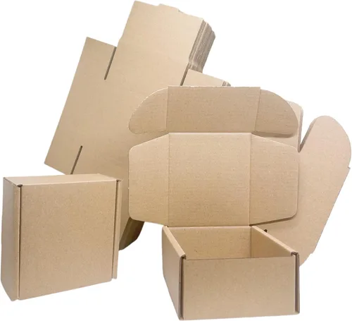 Cajas de envío pequeñas de 4 x 4 x 2 pulgadas, paquete de 50 cajas de envío de cartón corrugado, caja de correo móvil para negocios
