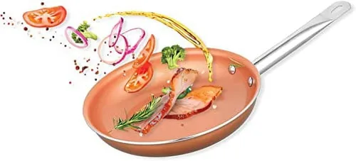 Miniatura 4 de EUROSTAR EC2322 Juego de utensilios de cocina de cobre con infusión de cerámica antiadherente de 2 piezas