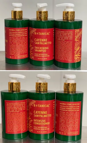 Miniatura 9 de Champú botánico para el crecimiento del cabello y acondicionador antiadelgazamiento "Scalp Detox" Cayenne Saw Palmetto Shampoo para pérdida
