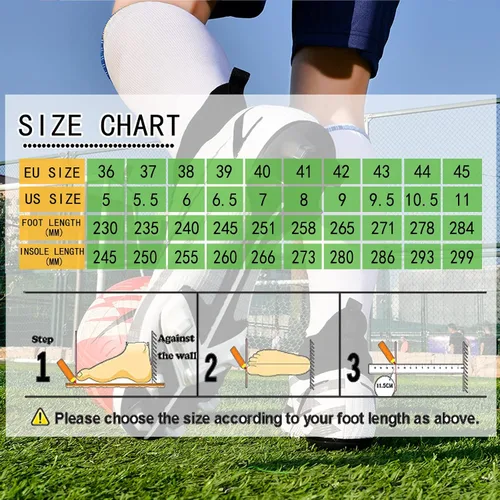 Miniatura 2 de Botas de fútbol para hombre, zapatos de fútbol, zapatos de punta, zapatillas de deporte cómodas para adultos, atlético, al aire