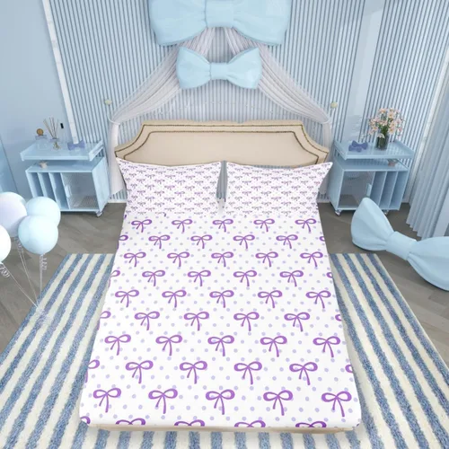 Miniatura 40 de Juego de sábanas geométricas con flechas ajustadas Manfei, patrón étnico con plumas, juego de ropa de cama bohemio exótico de 3 piezas para Gris