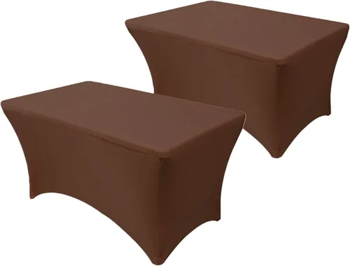 Miniatura 23 de YOUR CHAIR COVERS - Paquete de 2 manteles de mesa elásticos de elastano para mesas rectangulares de 6 pies, 72 pulgadas de largo x 30 pulgadas
