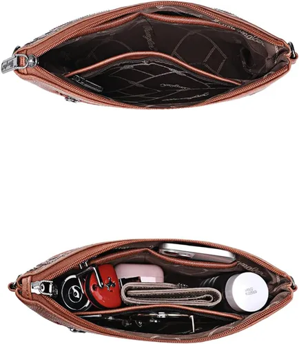 Miniatura 6 de Wrangler - Bolso cruzado de piel de vaca occidental para mujer