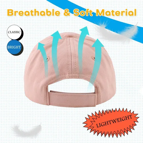 Miniatura 44 de Peecabe Gorra de béisbol para niños pequeños, unisex, de algodón, ajustable, para bebés, niños, gorra de béisbol para niñas de 1 a 5 años