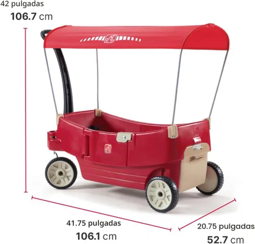 Miniatura 6 de Step2, vagón de remolque, rojo