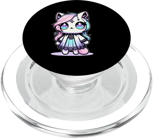 Miniatura 7 de Kawaii Pastel Cat Ouija Creepy Oculto Estético PopSockets Estándar PopGrip