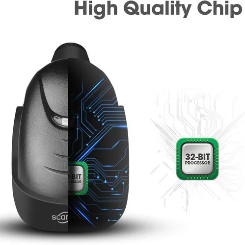 Miniatura 4 de Escáner de código de barras USB de mano con cable 1D lector de códigos de barras con cable USB para supermercado, tienda de conveniencia, almacén
