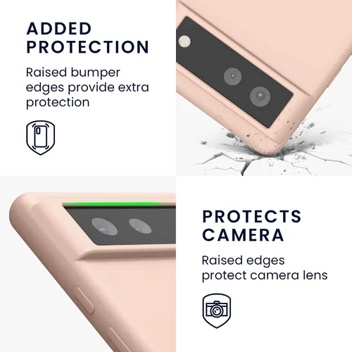 Miniatura 102 de kwmobile Funda Compatible con Google Pixel 6 Pro - Funda de teléfono de silicona TPU con acabado suave - Azul Arrecife