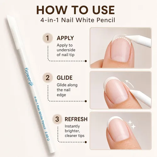 Miniatura 4 de Lápiz de uñas blanco