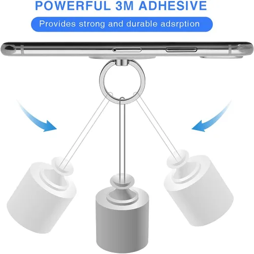 Miniatura 6 de Soporte de anillo transparente para teléfono celular Soporte para anillo de teléfono Soporte de anillo de dedo de agarre de dedo Soporte