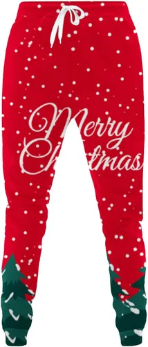 Miniatura 6 de Trajes navideños dos piezas para mujer, camisa estampada de Navidad, manga larga, pantalones con cordón, chándal para correr