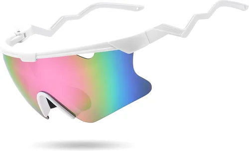 Miniatura 7 de FEISEDY Gafas de sol para hombres y mujeres, polarizadas grandes retro sin montura TR90 marco para béisbol, ciclismo, deportes B4073 Marco