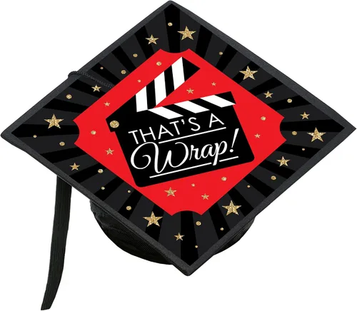 Miniatura 13 de Big Dot of Happiness Béisbol de graduación - Kit de decoración de gorra de graduación 2026 - Cubierta de gorra de graduación