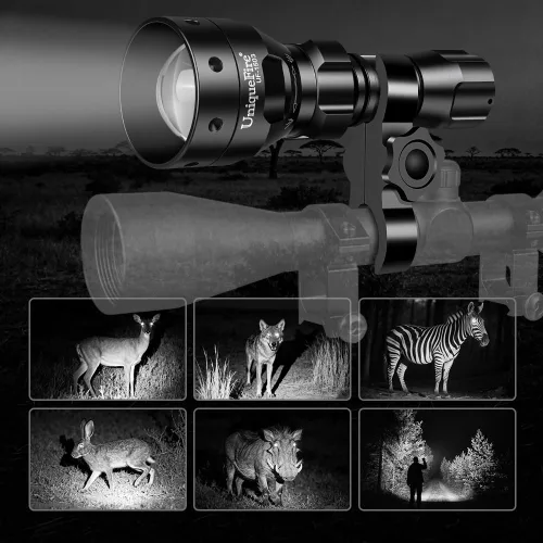 Miniatura 8 de 1503 850nm - Linterna iluminadora IR para visión nocturna, lente de 50 mm, zoom, reflector infrarrojo con 3 modos, memoria, linterna IR para pesca