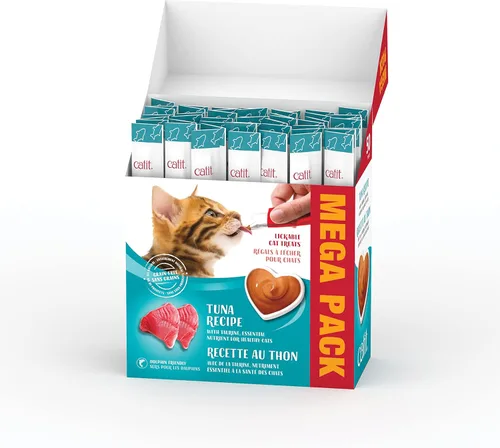 Miniatura 2 de Catit Golosina cremosa para gatos para lamer, premio saludable para gatos, atún, paquete de 50