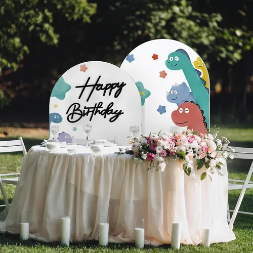Miniatura 5 de Letrero negro de feliz cumpleaños para telón de fondo, letras de feliz cumpleaños de fieltro para arco de globos, decoraciones de telón de fondo