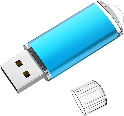 Miniatura 8 de Unidad flash USB de 8 GB, unidades de pulgar USB Maspen 2.0 de alta velocidad USB Memory Stick Zip Drives (azul, 8 GB)