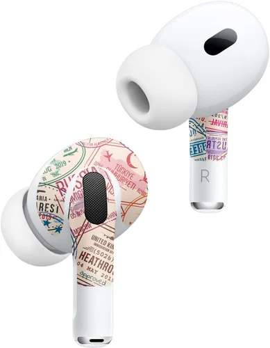 Miniatura 2 de MightySkins - Fundas compatibles con Apple AirPods Pro 2 – Ive Been Everywhere Funda protectora de vinilo duradera y única Fácil de aplicar